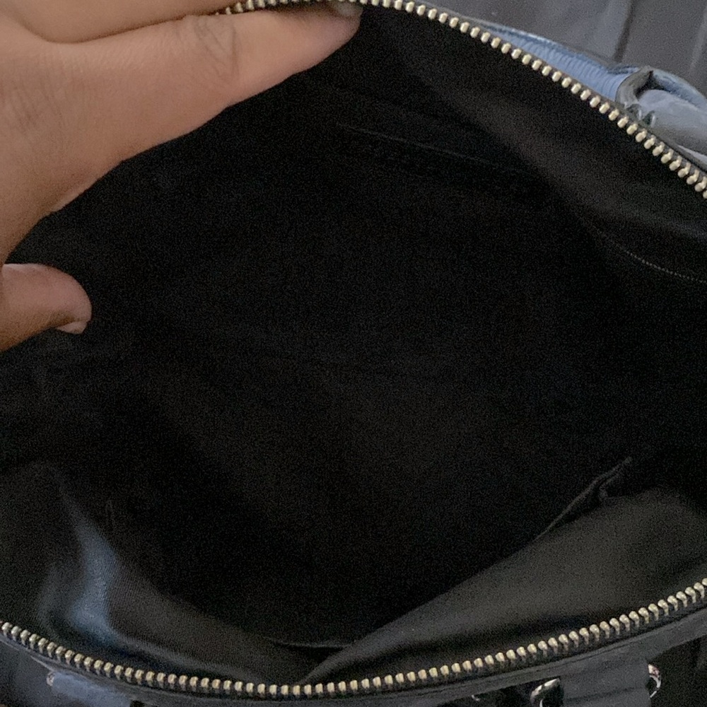 Rebecca Minkoff Navy Satchel with Silver Accents - Picture 4 of 13